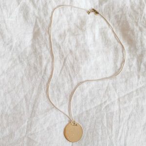 Madewell Gold Medallion Necklace